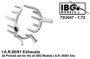 I.A.R. 80/81用排気管・3DプリントIBG用(72U047) (プラモデル)