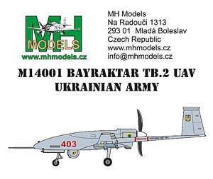 BAYRAKTAR TB.2 UAV UKRAINIAN ARMY (Plastic model)