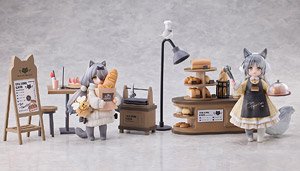 『ティータイム キャッツ シーン』にゃん町`パン屋`店員&お客セット ※特典付 (フィギュア)