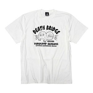 『ゆるキャン△ SEASON3』 デスブリッジTシャツ ホワイト Mサイズ (キャラクターグッズ)