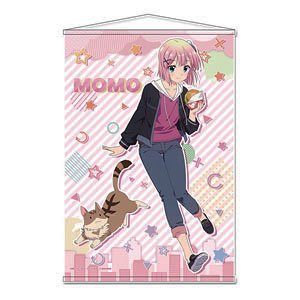 まちカドまぞく 2丁目 描き下ろしB2タペストリー 【桃】 (キャラクターグッズ)