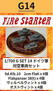 German Anti-Aircraft Vehicles Set (Plastic model)