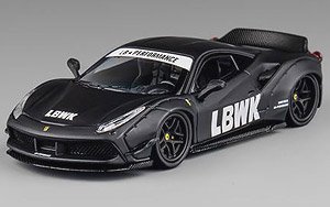 LB-WORKS 488 Widebody マットブラック インドネシア限定 (ミニカー)