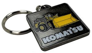Komatsu Dozer / Wheel Loader Embossing keychain (Diecast Car)