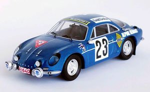 アルピーヌルノー A110 1969年1000湖ラリー #23 Jorma Lusenius / Seppo Halme (ミニカー)