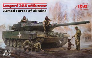 Leopard 2A6 w/Tank Crew Armed Forces of Ukrainian (Plastic model)