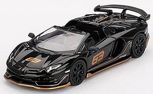 Lamborghini Aventador SVJ 63 Roadster Nero Aldebaran (Black) (RHD) (Diecast Car)