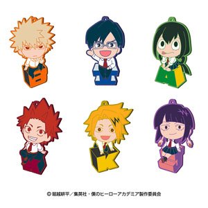 TV Animation [My Hero Academia] Rubber Mascot Collection BLOCK VISUAL B Box (Set of 6) (Anime Toy)