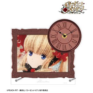 Rozen Maiden Shinku grunge Canvas Acrylic Stand Clock (Anime Toy)