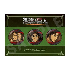 Attack on Titan Can Badge Set A Eren (Anime Toy)