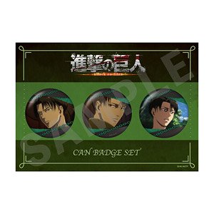 Attack on Titan Can Badge Set A Levi (Anime Toy)
