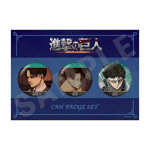 Attack on Titan Can Badge Set C Levi (Anime Toy)