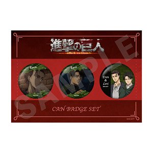 Attack on Titan Can Badge Set D Eren & Levi (Anime Toy)