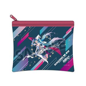 Racing Miku 2024 Key Visual 2 Ver. Mini Clear Flat Pouch (Anime Toy)