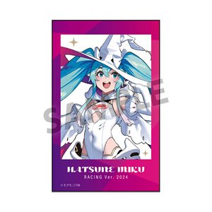 Racing Miku 2024 Key Visual 1 Ver. Instant Photo Style Sticker (Anime Toy)