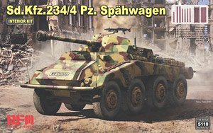 Sd.Kfz.234/4 Spahwagen w/Full Interior (Plastic model)