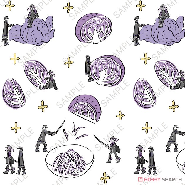 刀剣乱舞ONLINE 鬼頭祈コラボ バンダナ (水心子正秀・源清麿と紫キャベツ) (キャラクターグッズ) 商品画像2