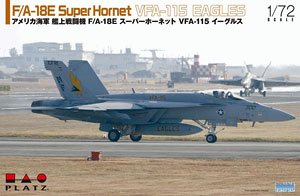 US Navy Carrier Fighter F/A-18E Super Hornet VFA-115 Eagles (Plastic model)