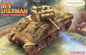 M4 Sherman (76mm) Normandy w/Magic Track/Aluminum Gun Barrel/Copper Wire/3D Printed Headlight Guard & Horn Guard (Plastic model)