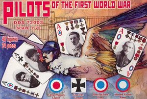 WWI Each country Air force Pilot & Mechanic (24 Types, 48 Pieces Each) (Plastic model)