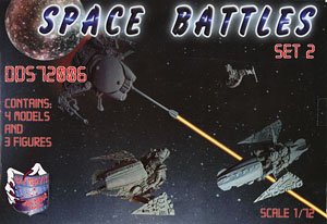 Space Battles 2 (4 Spaceship, 3 Figure) (Plastic model)