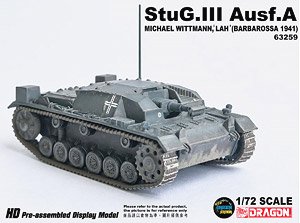 WW.II ドイツ軍 III号突撃砲 A型 第1SS装甲師団 ミハエル・ヴィットマン 搭乗車 バルバロッサ 1941 完成品 (完成品AFV)