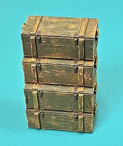 WWII 独 8cmロケット弾用8個入木箱セット(4個入) (プラモデル)