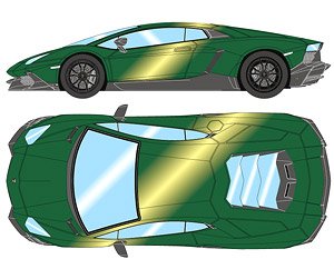 Lamborghini Aventador LP720-4 50` Anniversario 2013 Verde Ermes (Diecast Car)