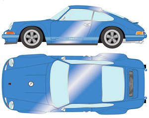 Singer 911 (964) Coupe ライトブルーメタリック (ミニカー)