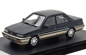 NISSAN LANGLEY 4 DOOR SEDAN GT TWINCAM (1988) ミッドナイトブルーパールメタリック/スパークリングゴールドメタリック (ミニカー)