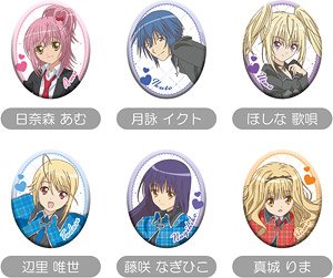 TVアニメ『しゅごキャラ！』 楕円缶バッジ (6個セット) (キャラクターグッズ)