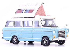 フォード トランジット MK1 キャンピングカー 1973 ライトブルー (ミニカー)