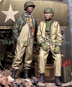 WWII アメリカ陸軍 第761戦車大隊戦車兵セット (2体入) (プラモデル)