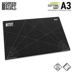 折り畳みカッターマット A3 ブラック (工具)