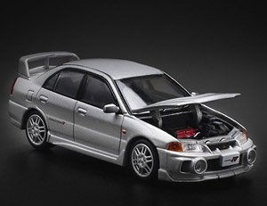 MITSUBISHI LANCER EVOLUTION IV - STEEL SILVER (Diecast Car)