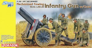 WW.II ドイツ軍 15cm重歩兵砲 s.IG.33 アルミ砲身/砲兵フィギュア6体 付属 (プラモデル)