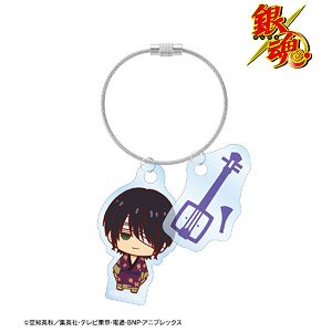 Gin Tama Shinsuke Takasugi Chokonto! Twin Wire Acrylic Key Ring (Anime Toy)