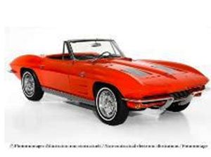 シボレー コルベット スティングレイ カブリオレ 1963 リバーサイド レッド (ミニカー)