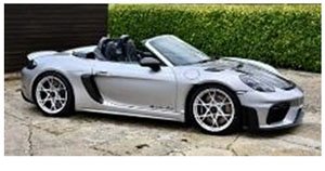 ポルシェ 718 スパイダー RS ヴァイザッハ 2023 GT メタリックシルバー (ミニカー)