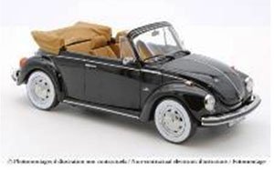 VW 1303 コンバーチブル 1972 ブラック (ミニカー)