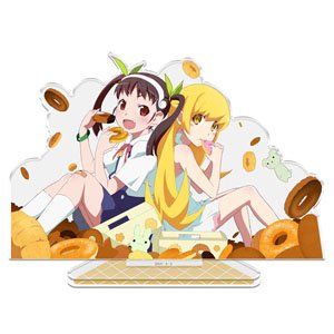 Monogatari Series Acrylic Chara Stand C Maya & Shinobu (Anime Toy)