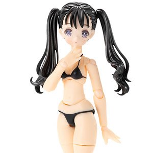 1/12 [Bikini Mates] Irumi Yoshino Black Hair, Black Bikini (Fashion Doll)