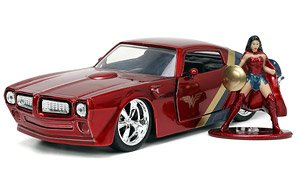 1977 Pontiac Firebird w/Wonder Woman Figure (Diecast Car)