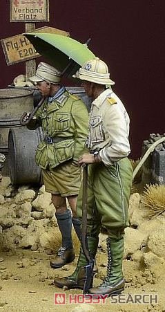 WWII ドイツ 休憩中のDAK兵士セットVol.2 北アフリカ1941-43(2体入) (プラモデル) その他の画像2