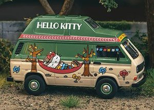 Volkswagen T3 Van Hello Kitty Camping (ミニカー)