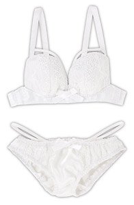 AZO2 String Lingerie set (White x White) (Fashion Doll)