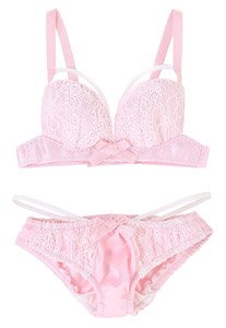 AZO2 String Lingerie set (Pink x White) (Fashion Doll)