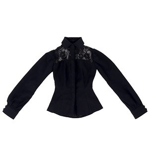 AZO2 Front Race Shirt (Black) (Fashion Doll)