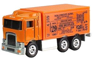 Hot Wheels Pop culture - The Beatles Highway Hauler (Orange) (Diecast Car)