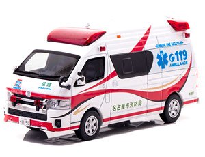 トヨタ ハイメディック 2023 愛知県名古屋市消防局高規格救急車 `MEDIC ONE NAGOYA` (ミニカー)